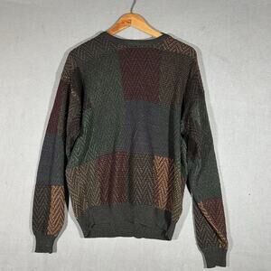 Vintage Gianfranco Ruffini Italy 3D Knit Sweater Coogi Style Size Medium M